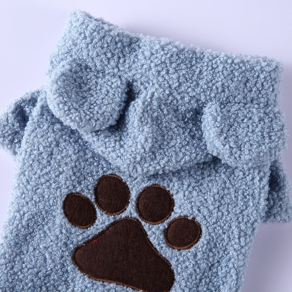 PinkyPaw Fuzzy Dog Hoodie