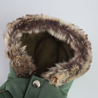 Faux Fur Hooded Parka Dog Jacket