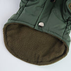 Faux Fur Hooded Parka Dog Jacket
