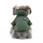 Faux Fur Hooded Parka Dog Jacket