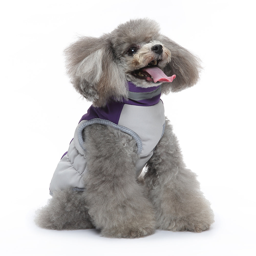 Quilted Harness Dog Vest – Purple