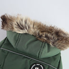 Faux Fur Hooded Parka Dog Jacket