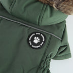 Faux Fur Hooded Parka Dog Jacket