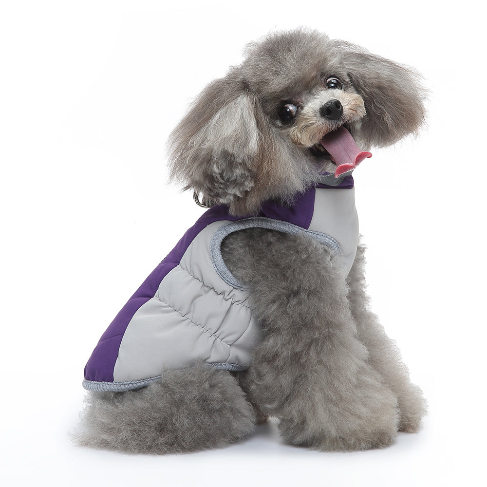 Quilted Harness Dog Vest – Purple