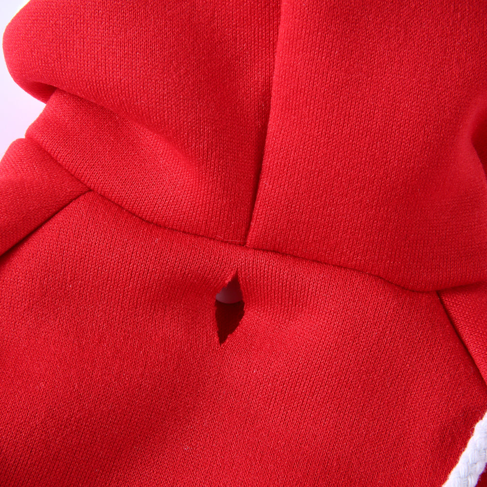 Polka Dot Green Dog Dress with Christmas Tree Design