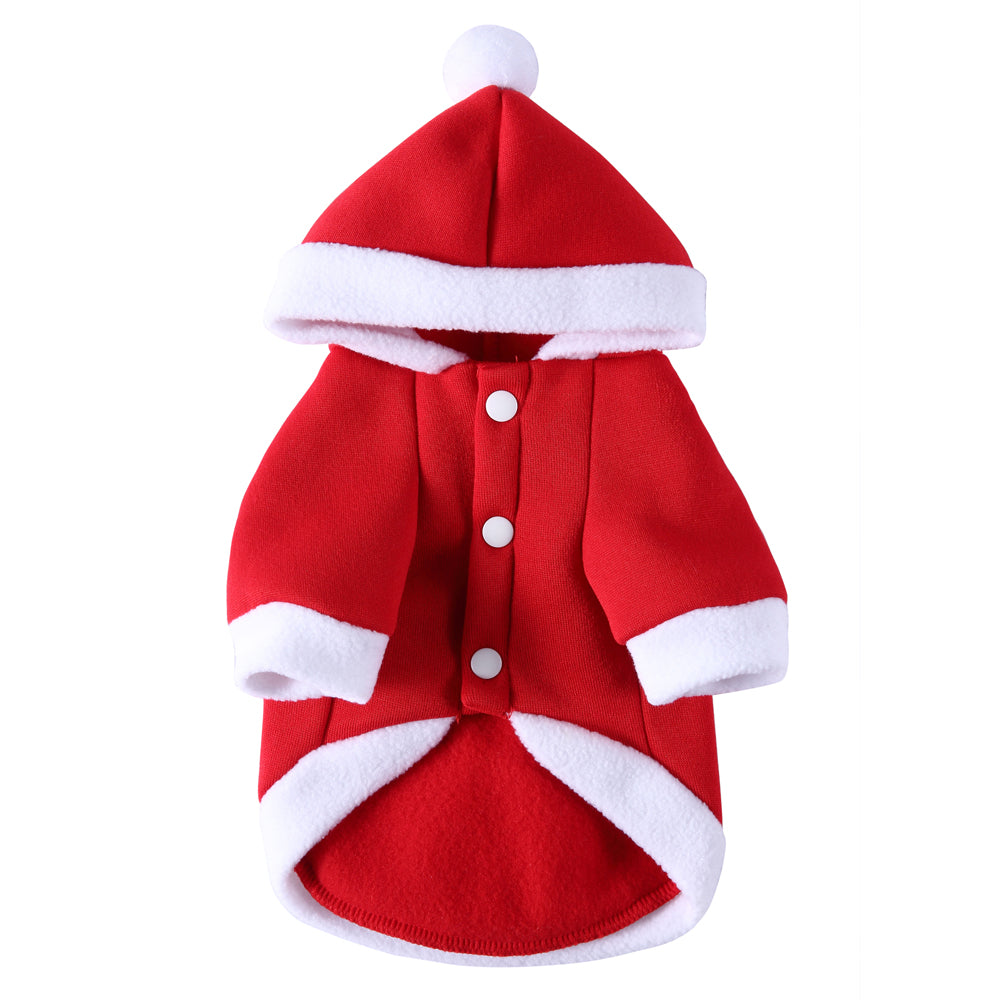 Polka Dot Green Dog Dress with Christmas Tree Design