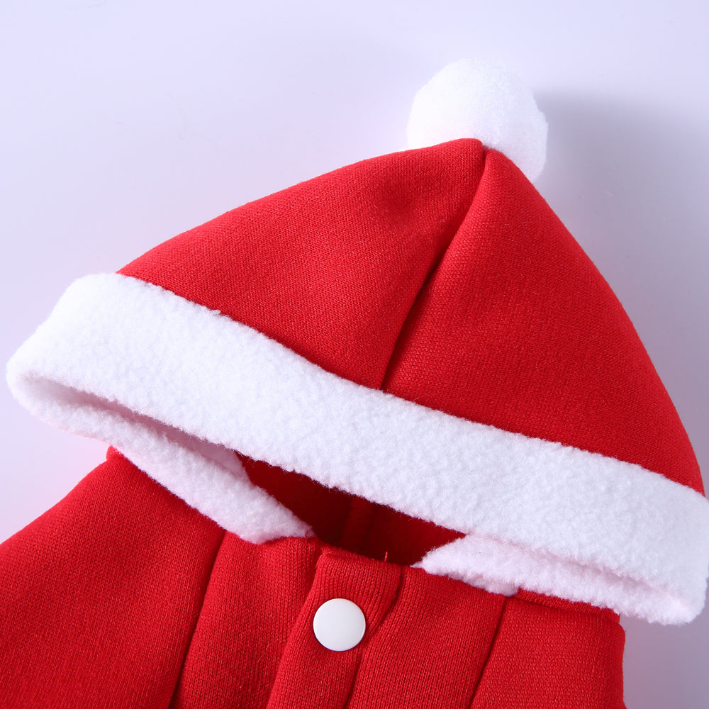 Polka Dot Green Dog Dress with Christmas Tree Design