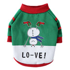 Christmas Love Snowman Dog Sweater