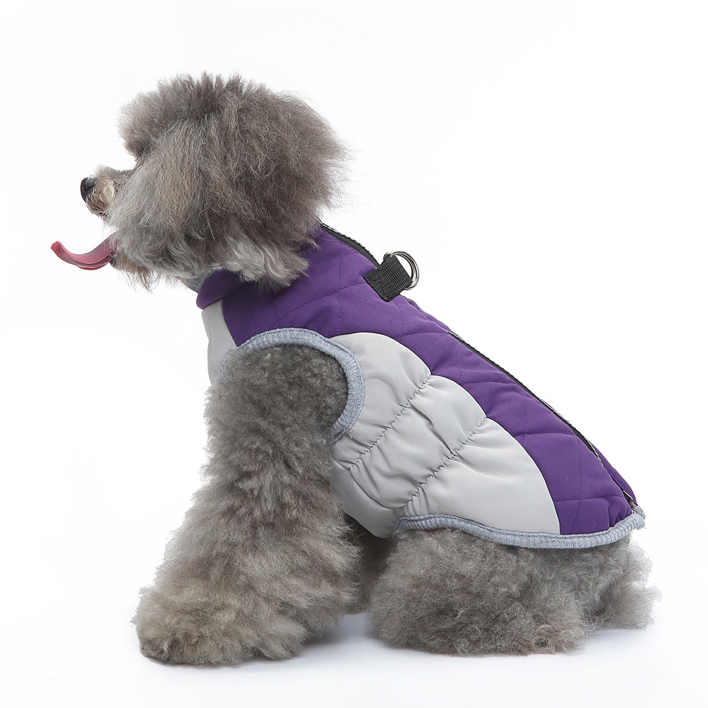 Quilted Harness Dog Vest – Purple
