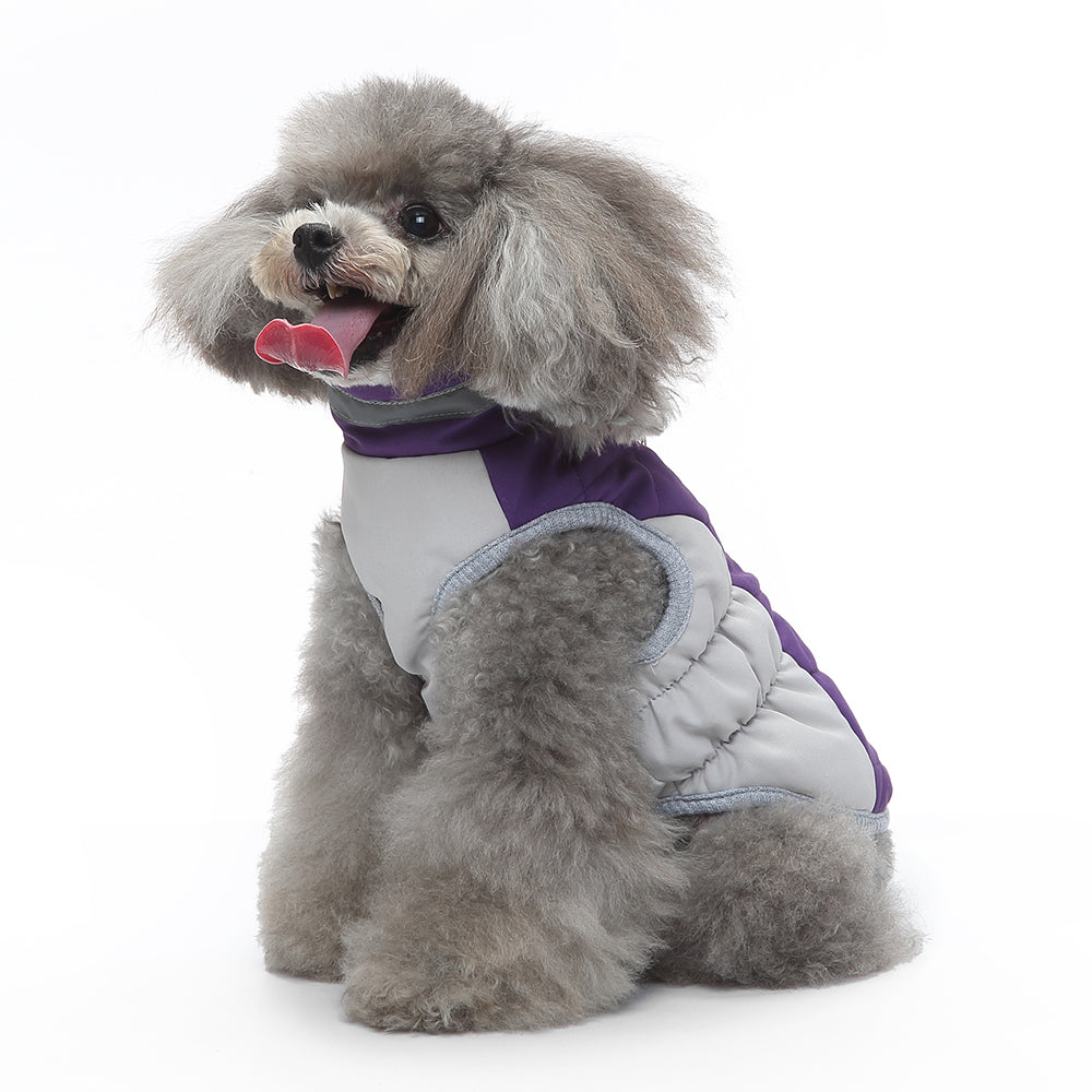 Quilted Harness Dog Vest – Purple