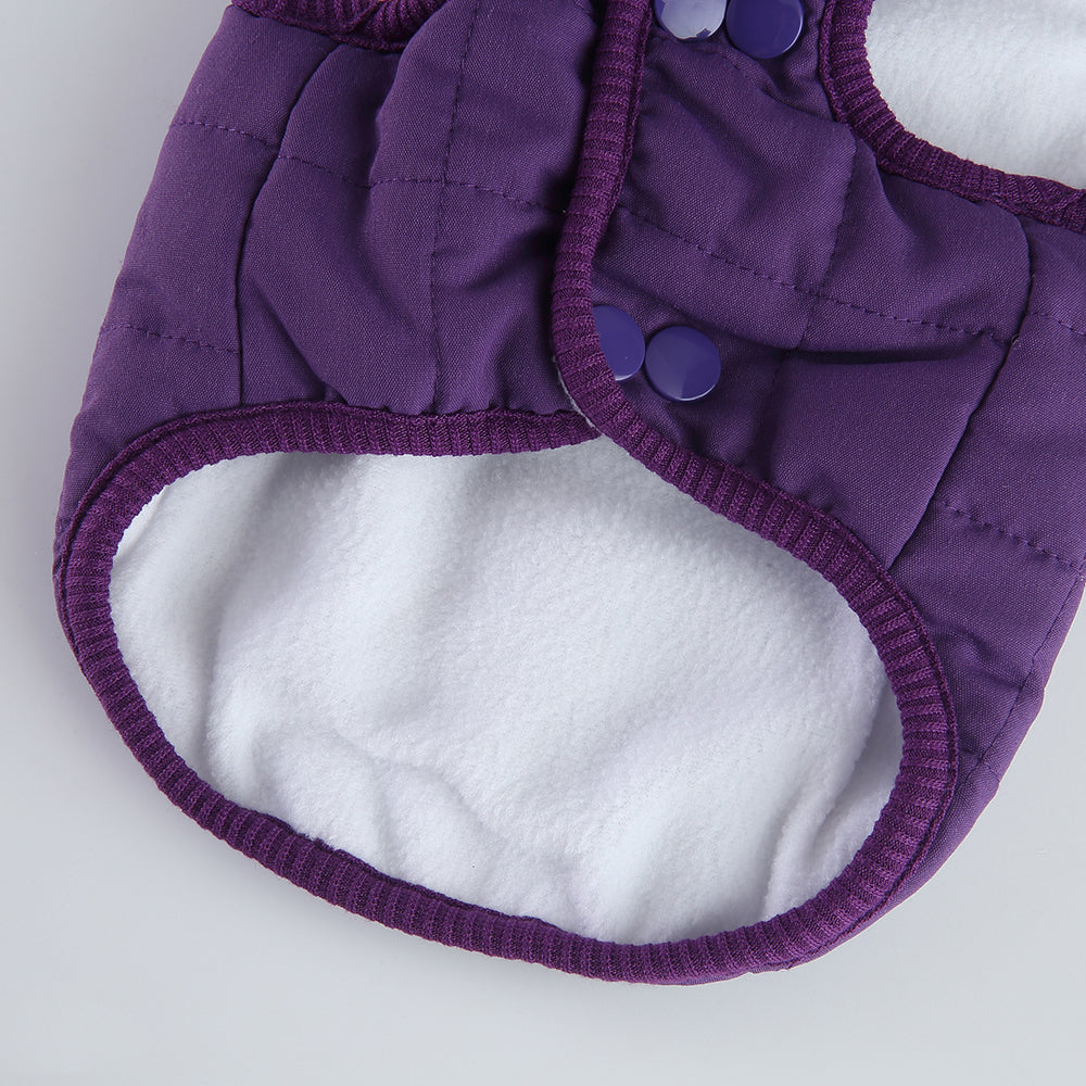 Bear Patch 2‑Piece Dog Outfit (Vest + Striped Turtleneck)