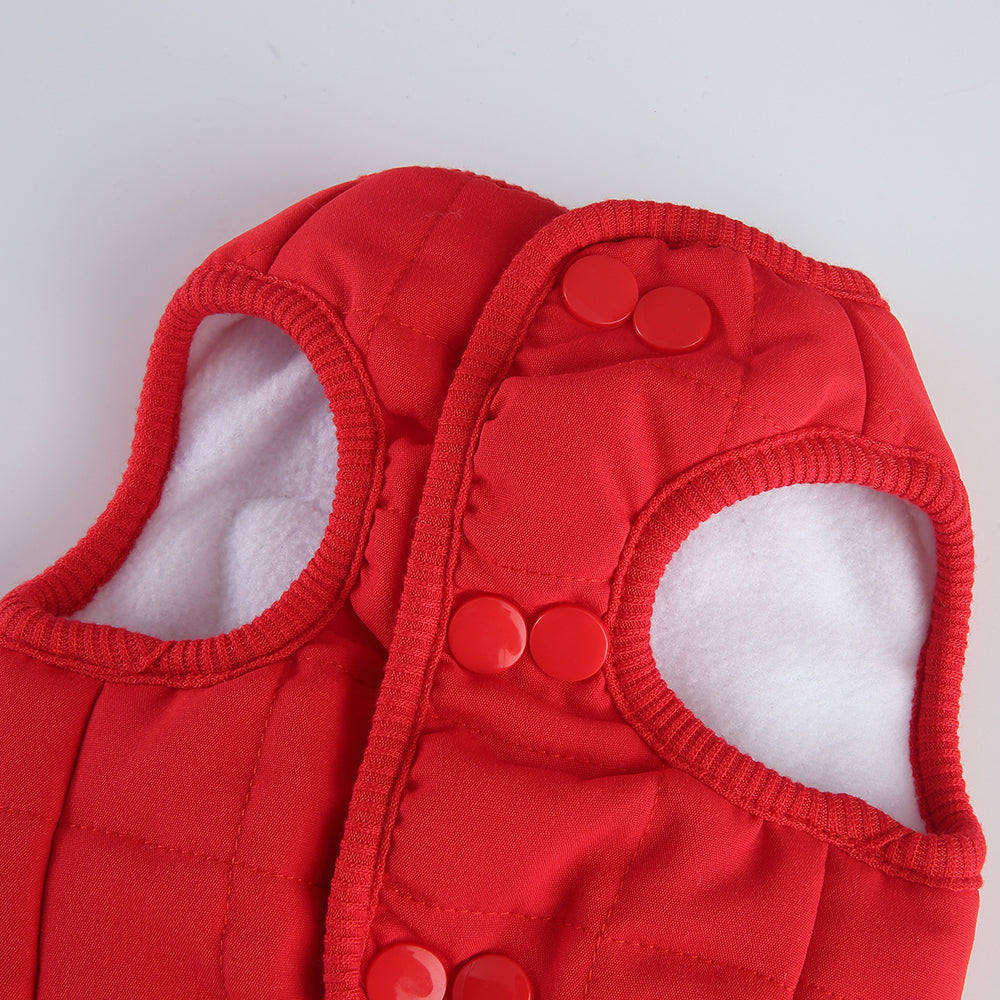 Bear Patch 2‑Piece Dog Outfit (Vest + Striped Turtleneck)