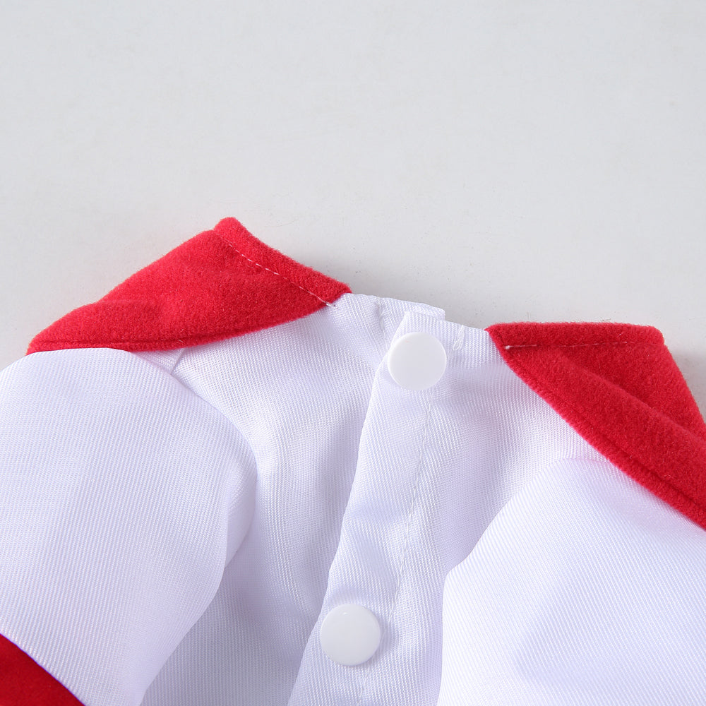 Chef Dog Costume with “I Love Dog” Embroidery and Bone Details