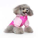 Colorblock Hooded Puffer Dog Jacket