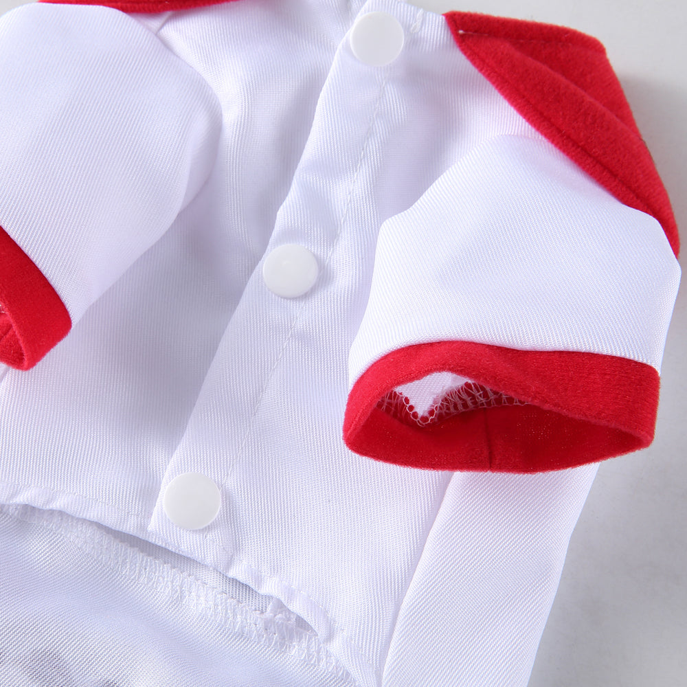 Chef Dog Costume with “I Love Dog” Embroidery and Bone Details