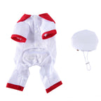 Chef Dog Costume with “I Love Dog” Embroidery and Bone Details