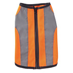Reflective Zipper Safety Vest – Fluorescent Green / Orange