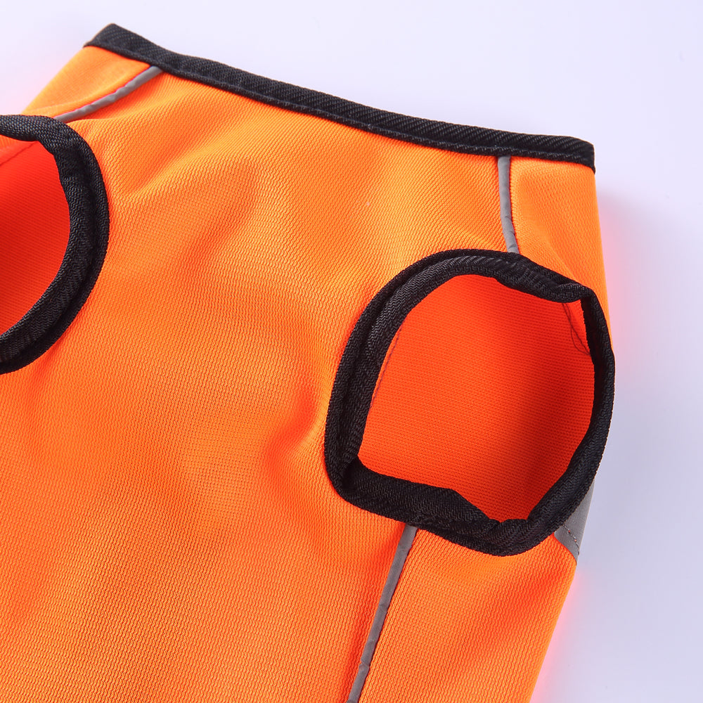 Reflective Zipper Safety Vest – Fluorescent Green / Orange