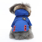 Faux Fur Hooded Parka Dog Jacket