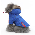 Faux Fur Hooded Parka Dog Jacket