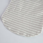 Bear Patch 2‑Piece Dog Outfit (Vest + Striped Turtleneck)