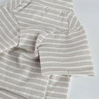 Bear Patch 2‑Piece Dog Outfit (Vest + Striped Turtleneck)