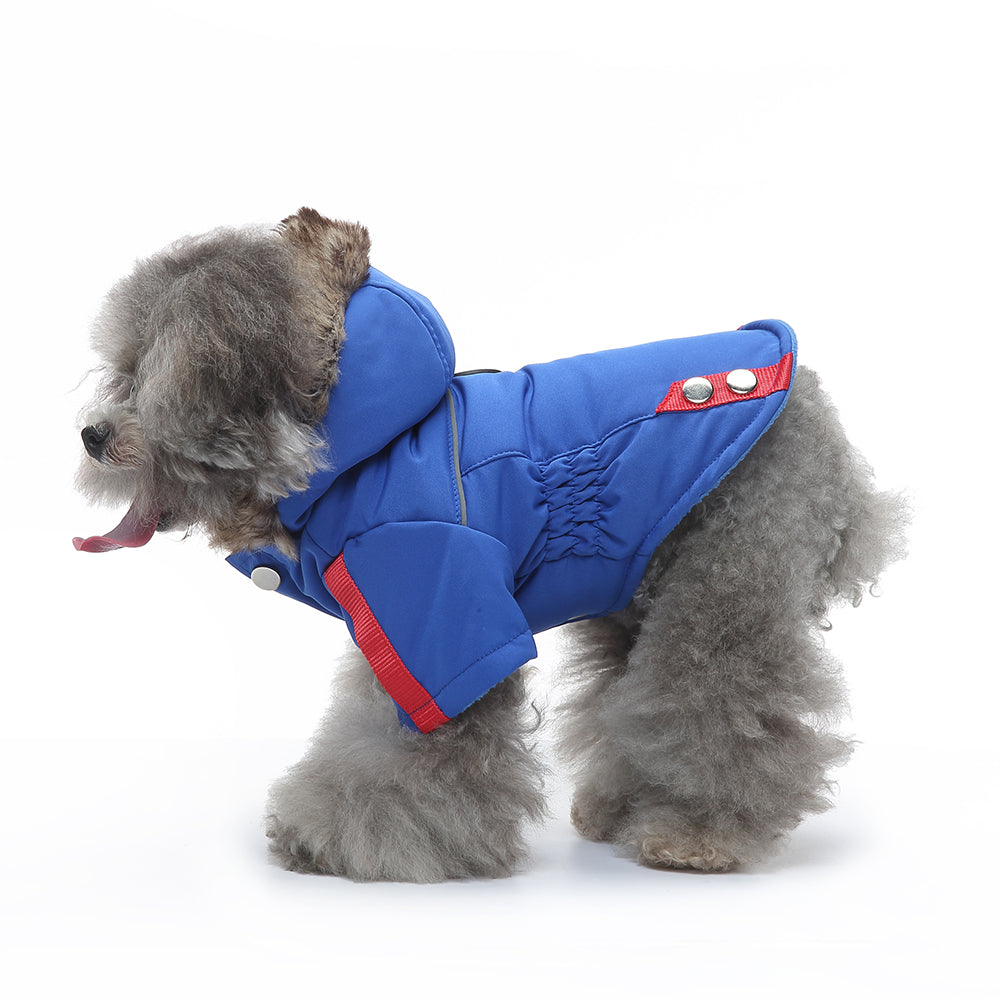 Faux Fur Hooded Parka Dog Jacket