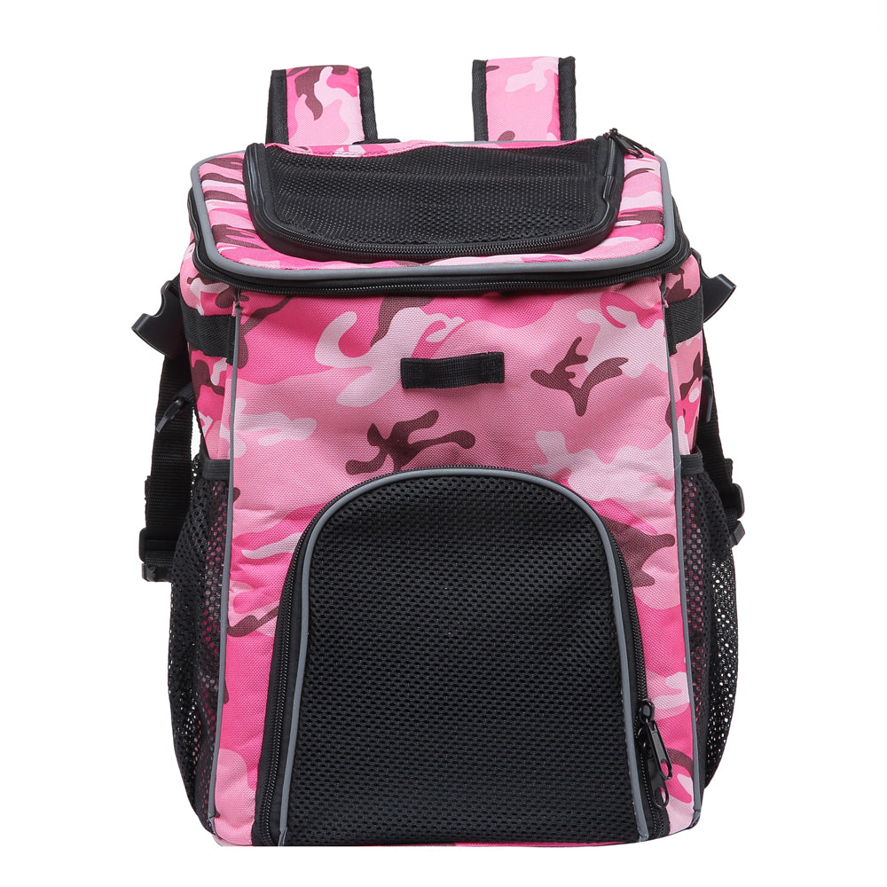 Multi-Function Pet Bike Carrier – Grey / Wine Red / Black / Pink Camo / Green Camo