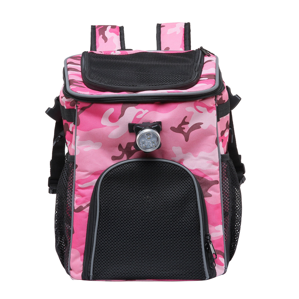 Multi-Function Pet Bike Carrier – Grey / Wine Red / Black / Pink Camo / Green Camo