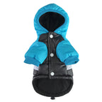 Colorblock Hooded Puffer Dog Jacket