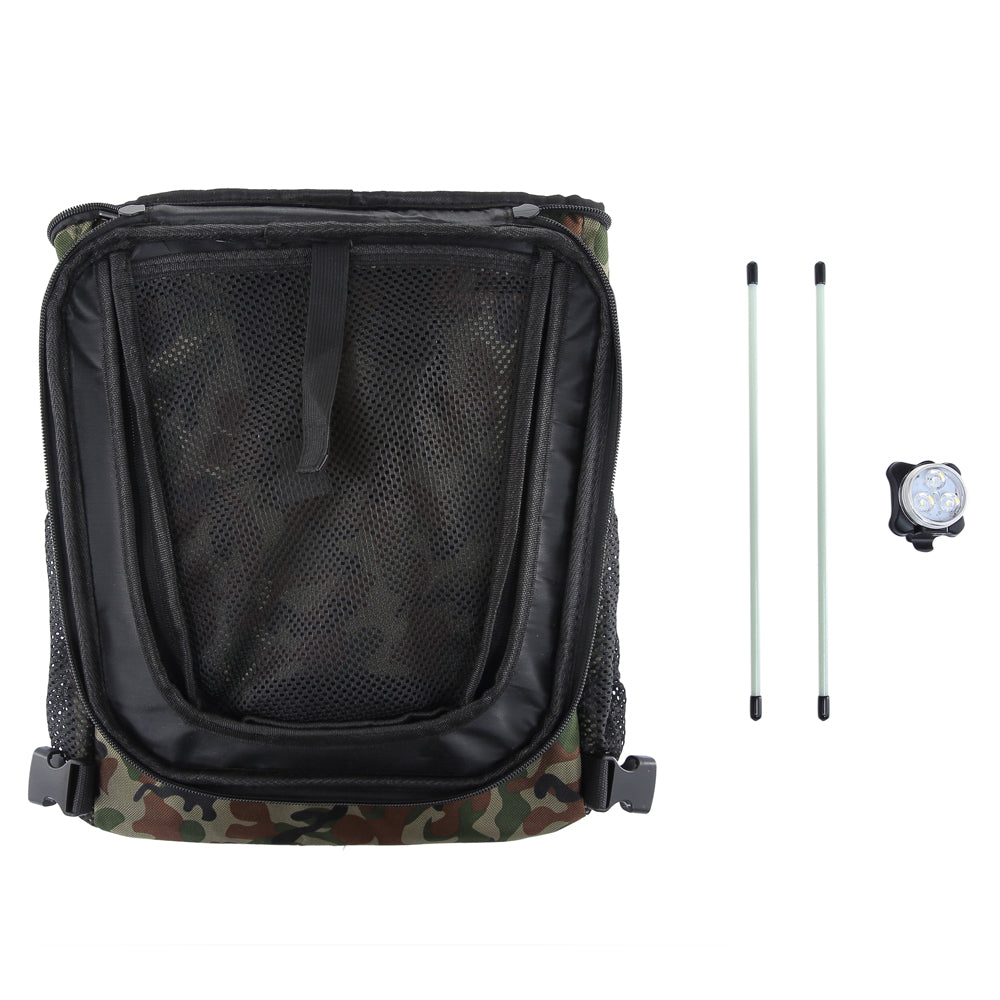 Multi-Function Pet Bike Carrier – Grey / Wine Red / Black / Pink Camo / Green Camo