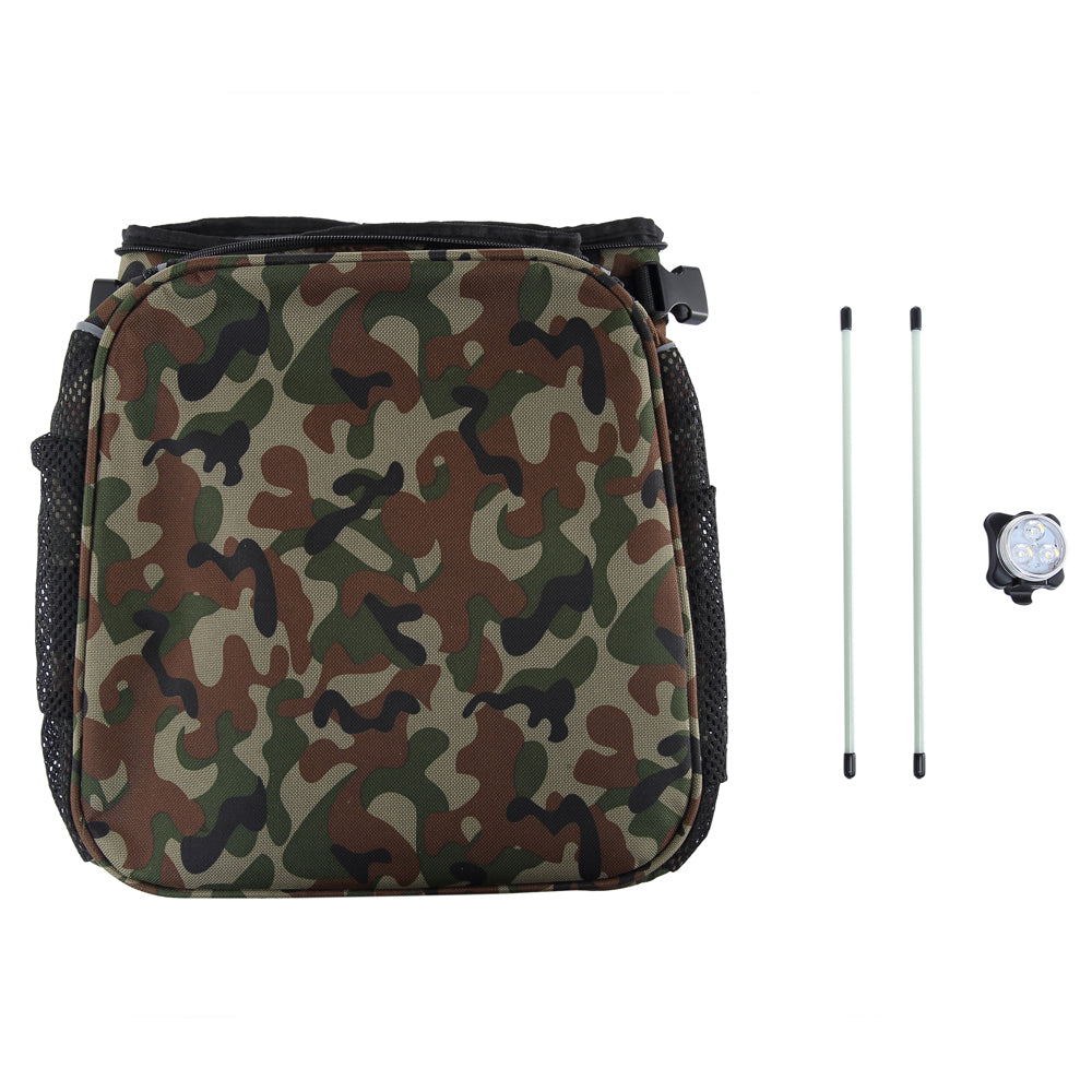 Multi-Function Pet Bike Carrier – Grey / Wine Red / Black / Pink Camo / Green Camo