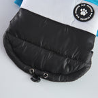Colorblock Hooded Puffer Dog Jacket