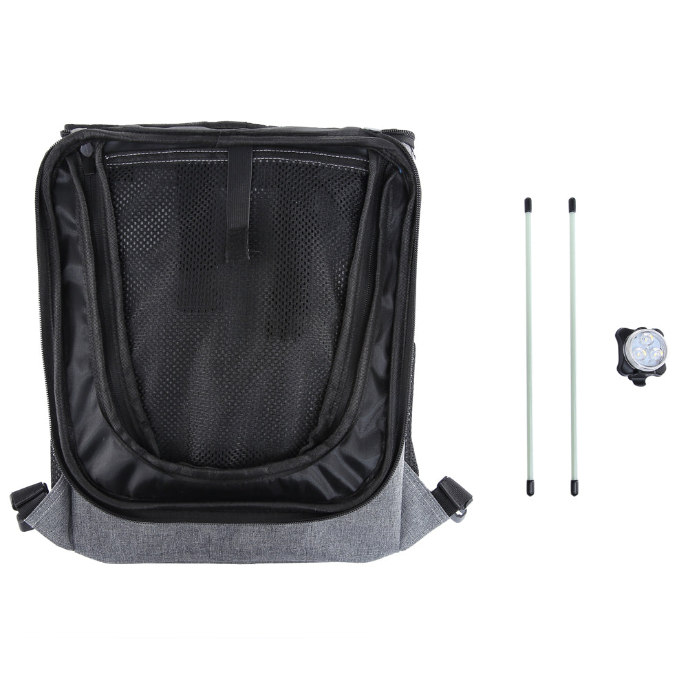 Multi-Function Pet Bike Carrier – Grey / Wine Red / Black / Pink Camo / Green Camo