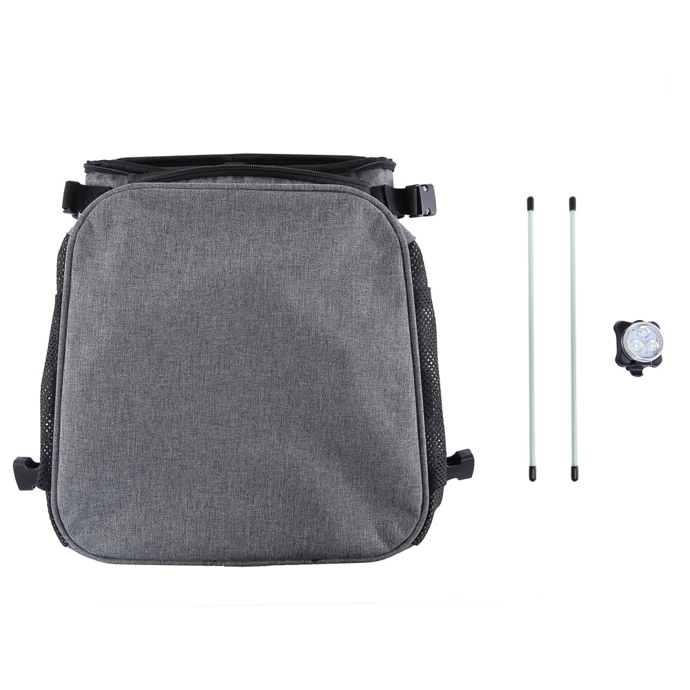 Multi-Function Pet Bike Carrier – Grey / Wine Red / Black / Pink Camo / Green Camo