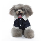 Denim Sherpa Dog Jacket