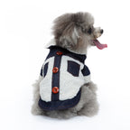 Denim Sherpa Dog Jacket
