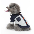 Denim Sherpa Dog Jacket
