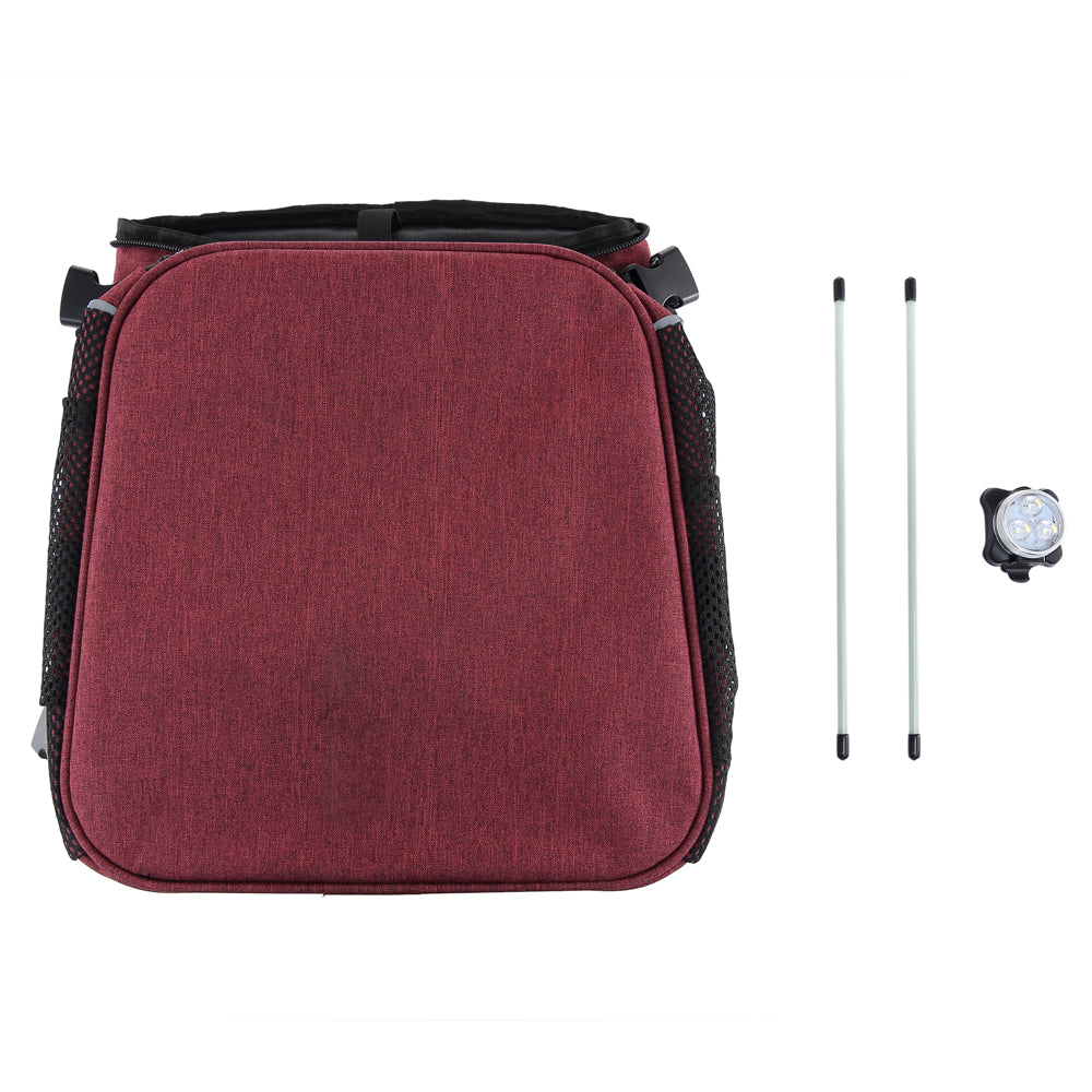 Multi-Function Pet Bike Carrier – Grey / Wine Red / Black / Pink Camo / Green Camo