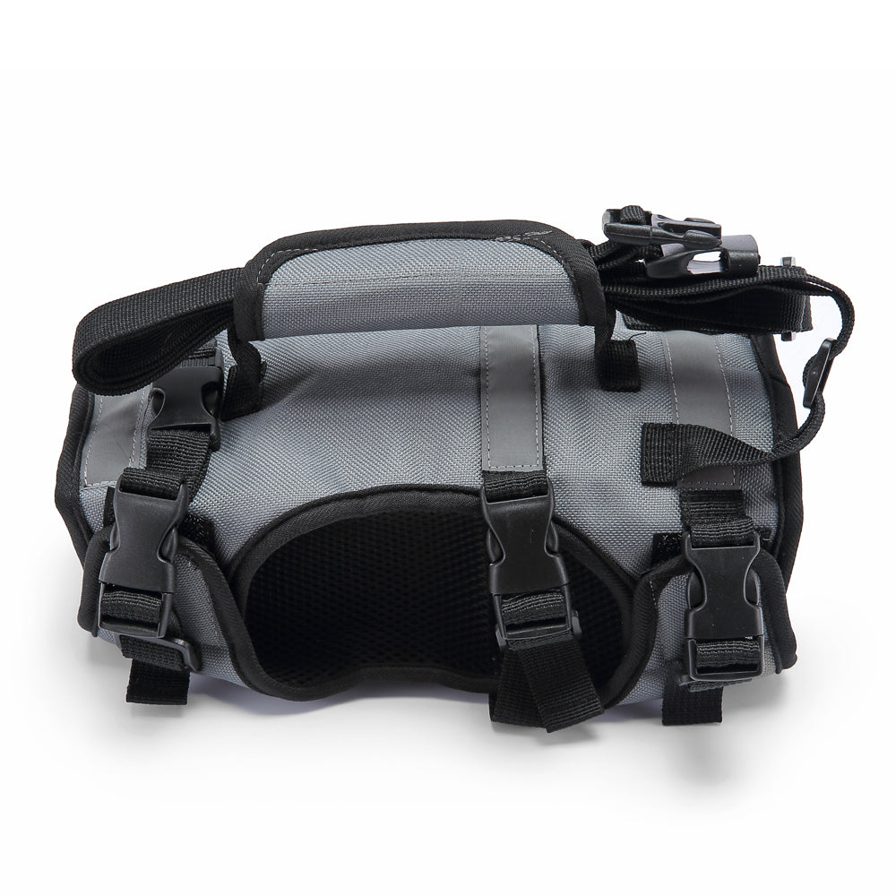 Multi-Function Pet Harness & Carry Strap – Black / Green / Grey