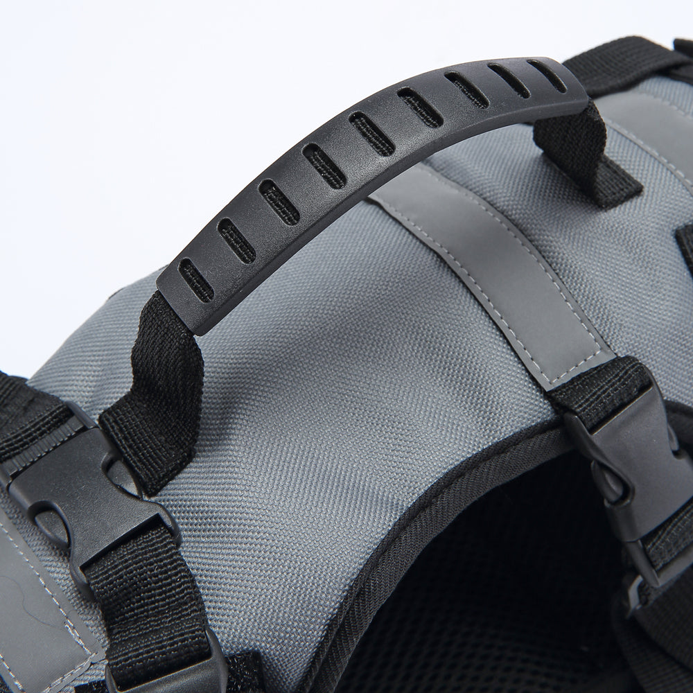 Multi-Function Pet Harness & Carry Strap – Black / Green / Grey