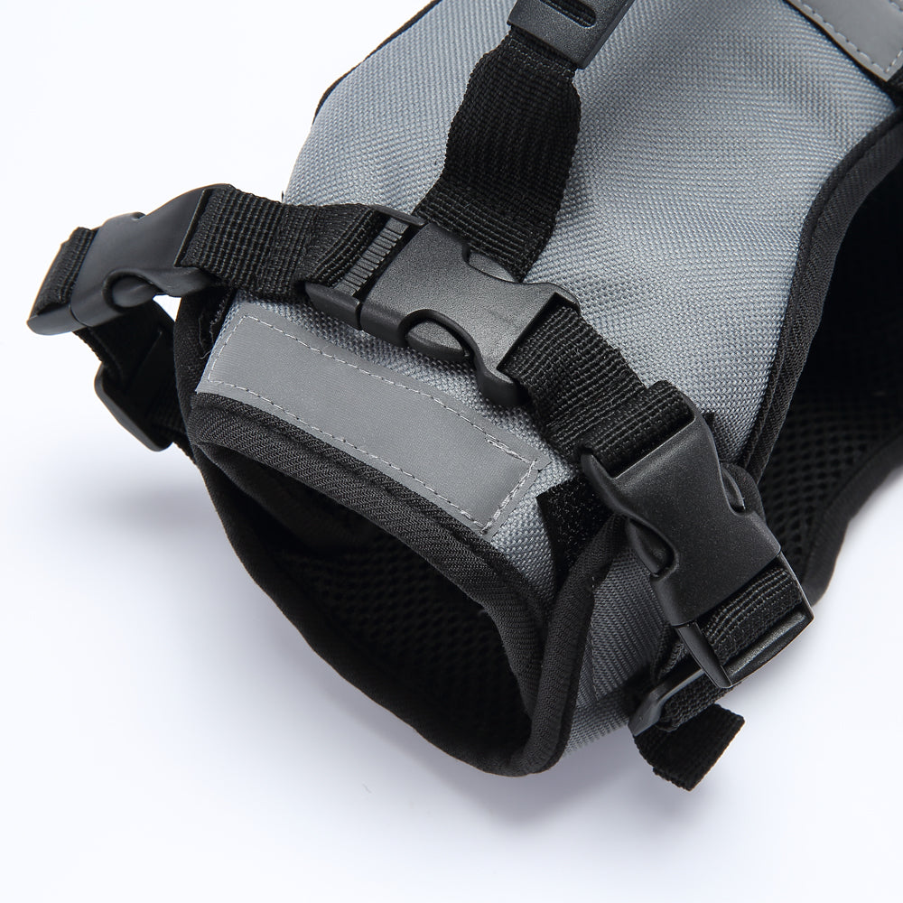 Multi-Function Pet Harness & Carry Strap – Black / Green / Grey