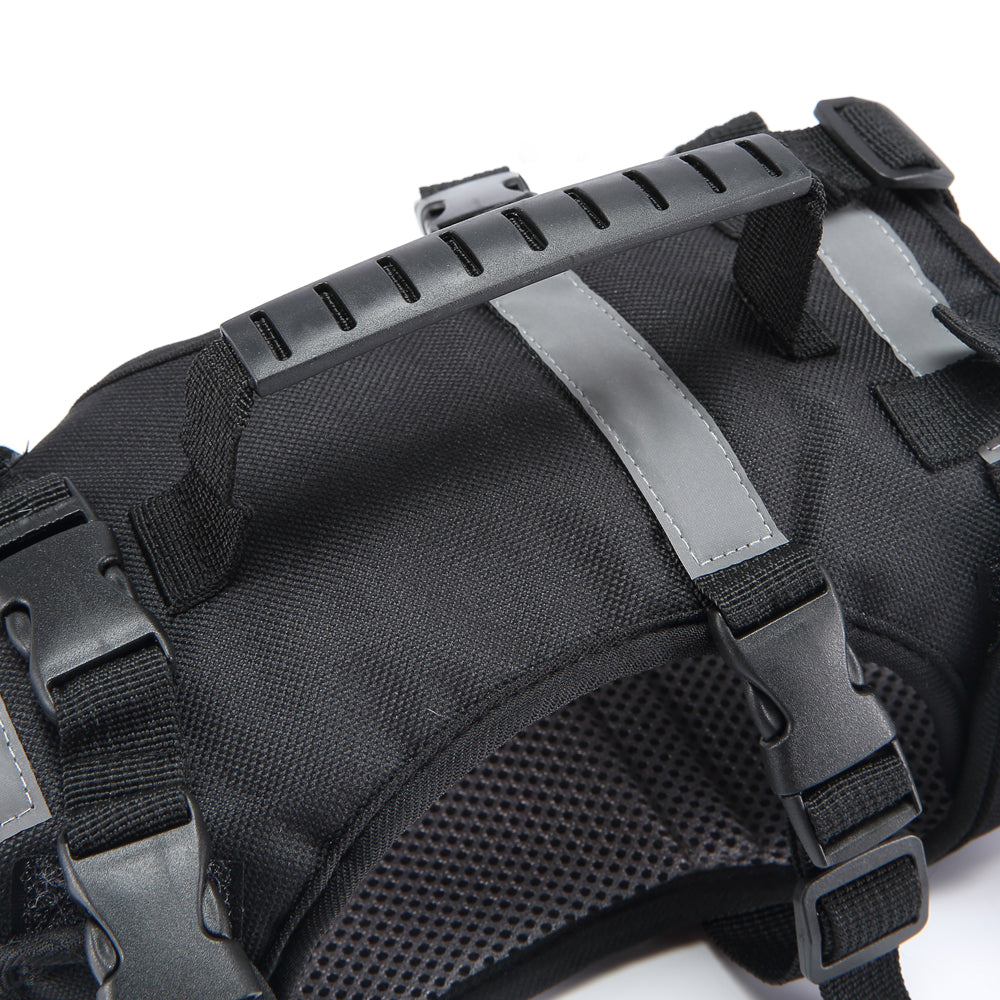 Multi-Function Pet Harness & Carry Strap – Black / Green / Grey