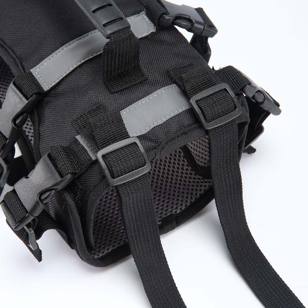 Multi-Function Pet Harness & Carry Strap – Black / Green / Grey