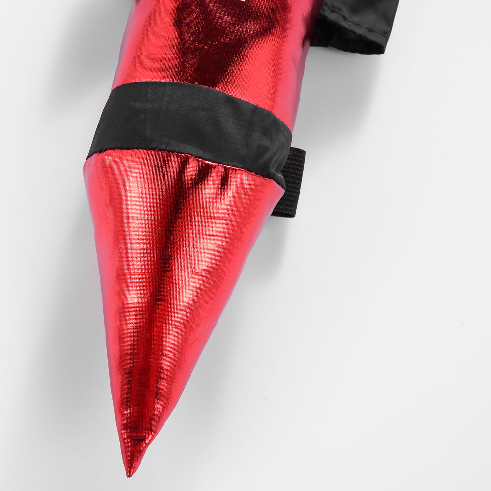 Cartoon Acme Dynamite Dog Costume – Fun Red Dynamite Outfit with Fuzzy Fuse