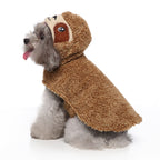 Adorable Sloth Dog Hoodie with Hood and Cute Face