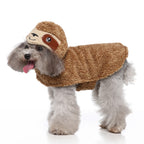 Adorable Sloth Dog Hoodie with Hood and Cute Face