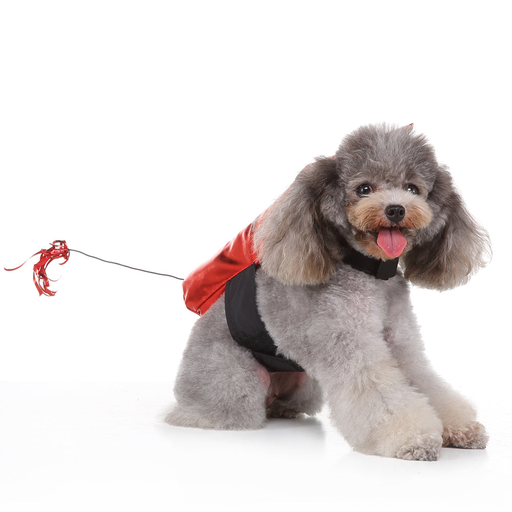 Cartoon Acme Dynamite Dog Costume – Fun Red Dynamite Outfit with Fuzzy Fuse