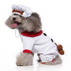 Chef Dog Costume with “I Love Dog” Embroidery and Bone Details