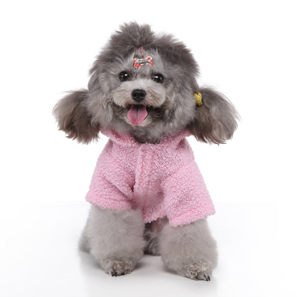 PinkyPaw Fuzzy Dog Hoodie